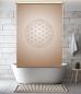 Preview: Extartiqe Duschrollo Blume des Lebens cappuccino